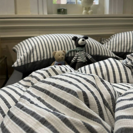 Striped Bedding Set | Soft Tencel Duvet Cover