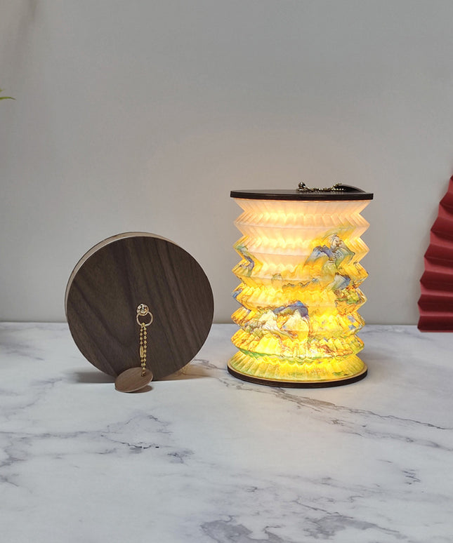 Collapsible Portable Desk Lantern – Artistic Rechargeable Lamp (10 Designs) | Ikeame