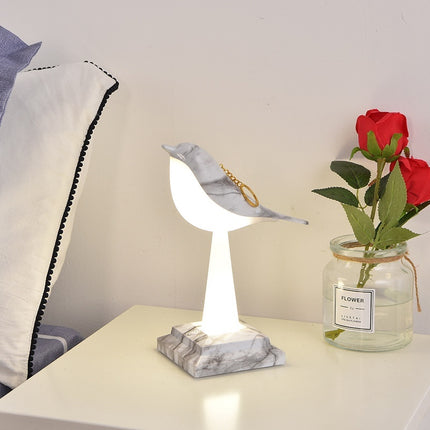 Bird-Shaped Touch Table Lamp – Rechargeable LED with Remote Control & Multi-Colour Options