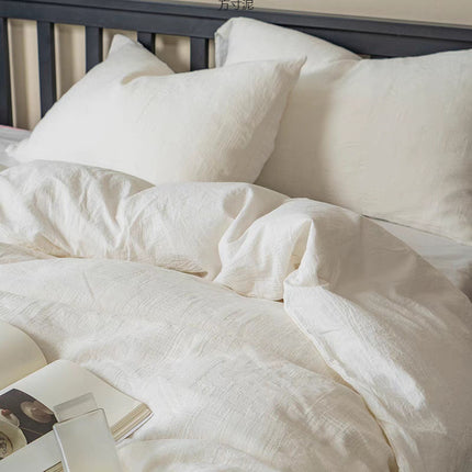 Cotton Bedding Set | Double Layer Soft Minimalist Duvet Cover