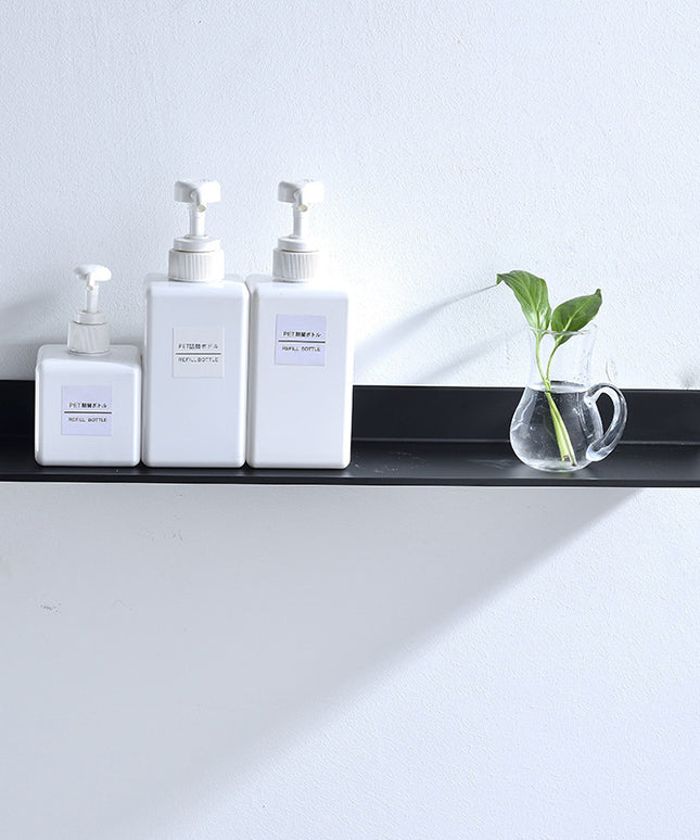 Matte Black Rectangular Mirror Front Storage Shelf 🖤🪞