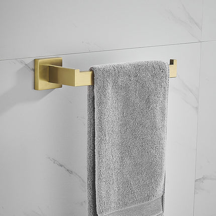 Brushed Gold Bathroom Towel Rack & Pendant Set ✨🛁