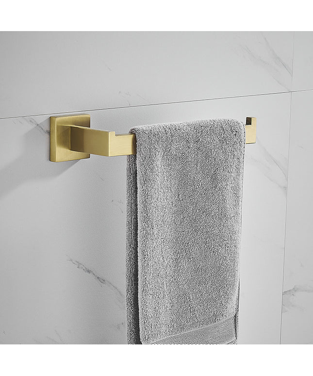 Brushed Gold Bathroom Towel Rack & Pendant Set ✨🛁