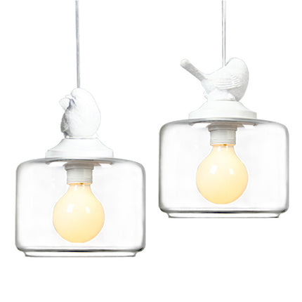 Light Luxury Designer Bird Pendant Light – Glass | Adjustable 1.5m
