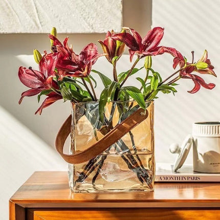 Pleated Handbag Vase – Modern Decorative Statement Piece