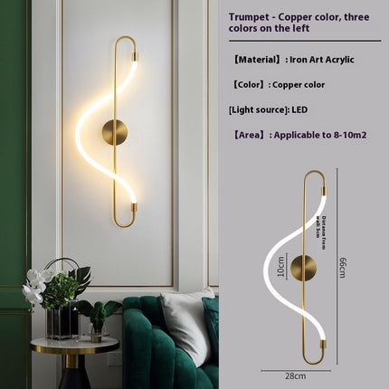 Creative Wall Lamp – Modern LED Bedroom & Living Room Lighting | Ikeame