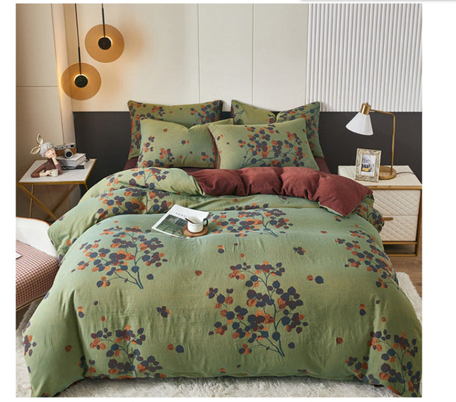 Autumn Leaves Cotton Bedding | Luxury Floral Duvet Cover