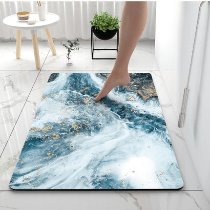 Diatom Mud Absorbent Pad Rectangular Bathroom Floor Mat