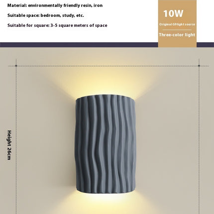 Bedroom Bedside Resin Wall Lamp Ambience Light