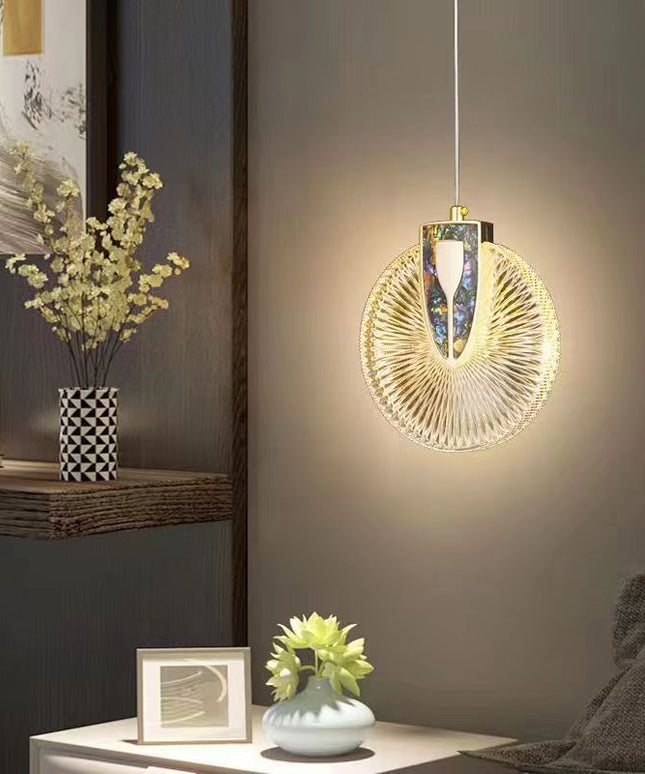 Light Luxury Bedroom Bedside Chandelier Modern Minimalist Long Line Small Droplight