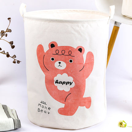 Drum Dirty Clothes Basket Cartoon Toilet Bathroom