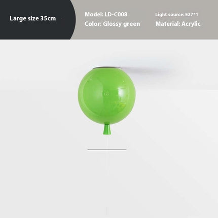 Balloon Shaped Ceiling Light Shade – Colourful Modern LED Acrylic Lamp