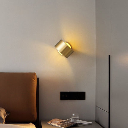 Luxury Copper Wall Lamp – Gold & Black Modern Lighting | Ikeame