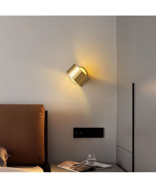 Luxury Copper Wall Lamp – Gold & Black Modern Lighting | Ikeame
