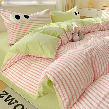 Big Eyes Bedding Set | Funny Cartoon Duvet Cover 👀