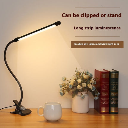 Flexible LED Reading & Study Lamp – USB Powered Desk Light (Black or White)