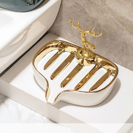 Creative European-style Ceramic Soap Box Hotel Bathroom Decoration Bracket