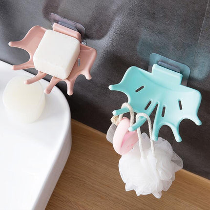 Perforation-free Multifunctional Soap Box Bathroom Wall-mounted