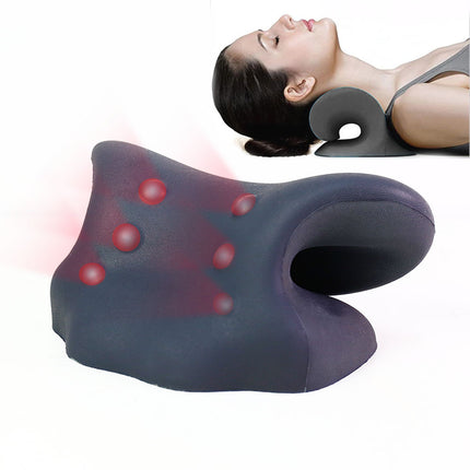 Heated Traction Pillow – Cervical Massage & Neck Support | Ikeame