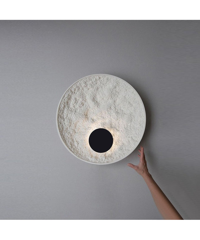 Modern Art Disc Wall Light – Nordic Black & White LED | 30cm & 50cm