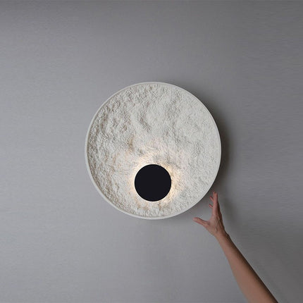 Modern Art Disc Wall Light – Nordic Black & White LED | 30cm & 50cm