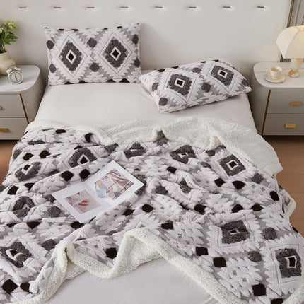 Lambswool Blanket | Bohemian Jacquard Throw