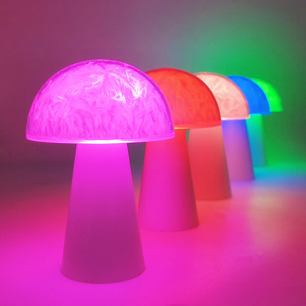 Cross-border New Arrival Creative Remote Control Battery Colorful Mushroom Ambience Light Small Night Lamp
