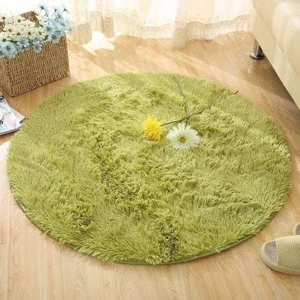 Super Plush Silk Wool Round Rug – Multiple Colours and Sizes