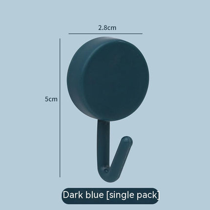 Plastic Kitchen Bathroom Hook Punch-free Hook Power Post Seamless Behind The Door Wall Coat And Hat Hook Self-adhesive Hook