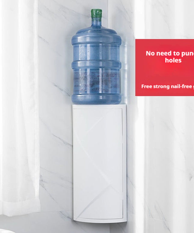 Bathroom Rotatable Storage Rack Wall Mounted, No Drilling Required