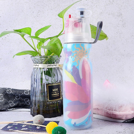 Cooling Spray Water Bottle | 590ml Misting Sports Bottle