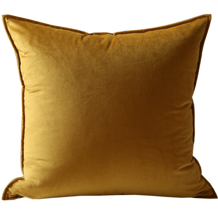 Velvet Cushion Cover – Bronze & Gold Luxury Pillow | Ikeame