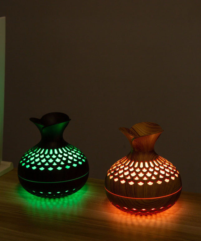 Mini Vase Flower Humidifier – Ultrasonic Desktop Aroma Diffuser (USB Powered, 300ml)