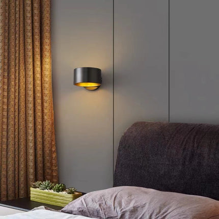 Luxury Copper Wall Lamp – Gold & Black Modern Lighting | Ikeame