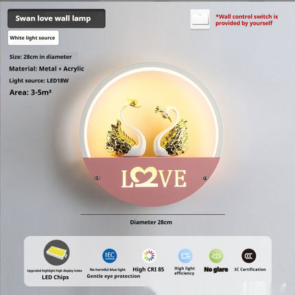 Nordic LED Wall Lights – Deer, Swan, & Dog | Warm & Tri-Colour Options