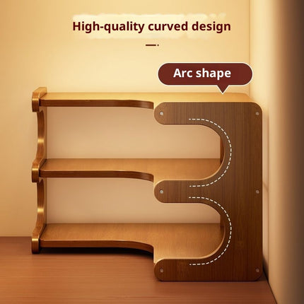 Desktop Storage Rack 3 Layer Corner Organiser Shelf