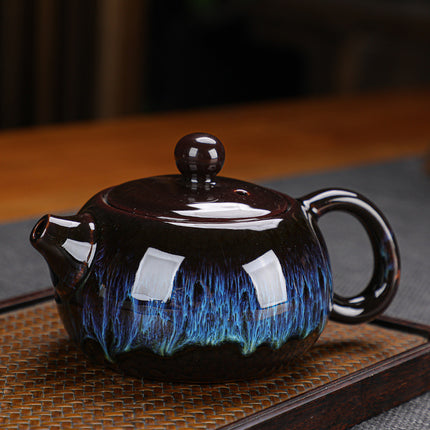 Japanese Ceramic Gift Tea Set 🍵 – Teapot & 4 Cups, 2 Glazes & Designs