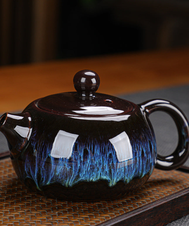 Japanese Ceramic Gift Tea Set 🍵 – Teapot & 4 Cups, 2 Glazes & Designs