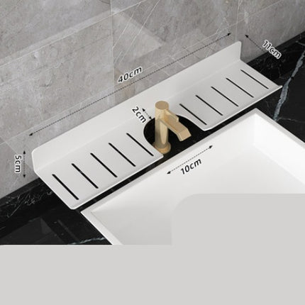 U Shaped Hole Free Bathroom Faucet Rack