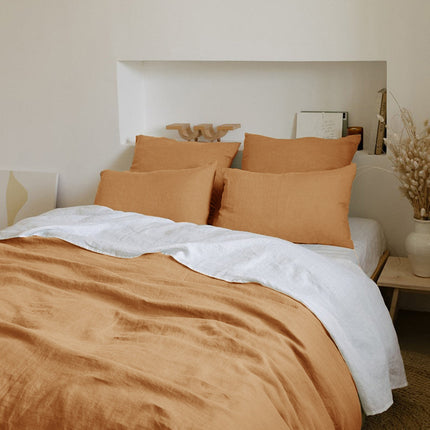 Japanese Linen Bedding Set | Minimalist Washed Duvet Cover