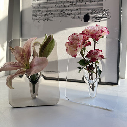 Frame Vase – Acrylic Nordic Illusion Flower Display
