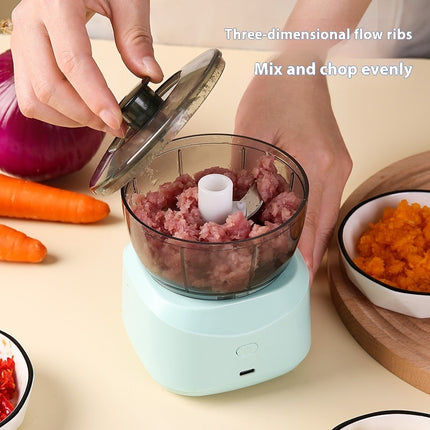 Mini Electric Food Processor – Portable Wireless Kitchen Helper | 1L