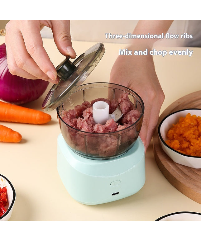 Mini Electric Food Processor – Portable Wireless Kitchen Helper | 1L