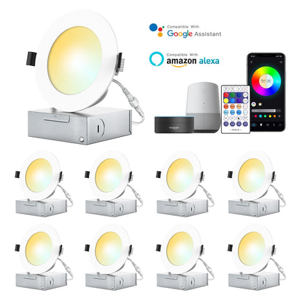 Smart Wifi Bluetooth Dual-mode American Standard 110V Thin Downlight