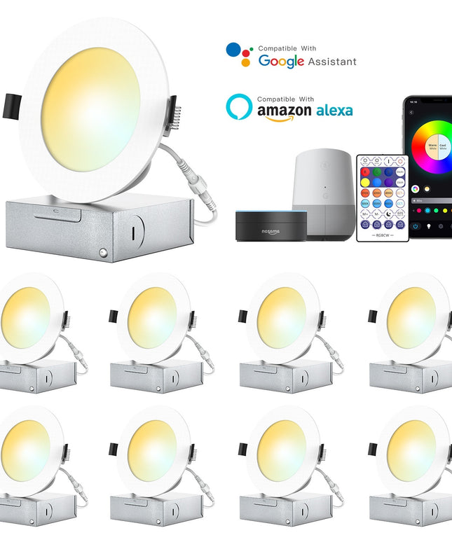Smart Wifi Bluetooth Dual-mode American Standard 110V Thin Downlight