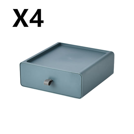 Stackable Storage Drawer Boxes Desk Makeup Organiser Set