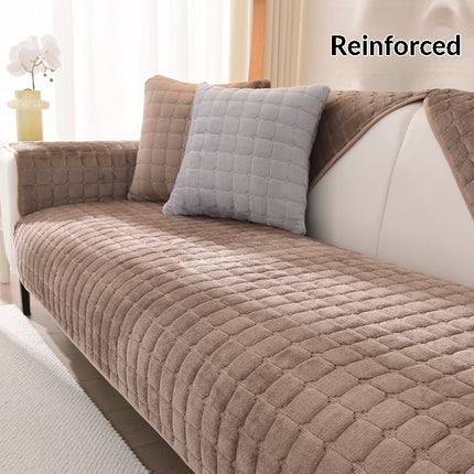 Anti-Slip Sofa Cover | Plush Fleece Couch Protector