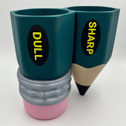 Pencil Shape Pen Holder – Large Resin Desk Organiser