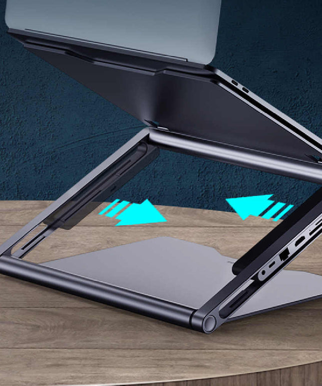💻 Laptop Stand with 8-in-1 Docking Station – Elevate Your Workspace