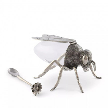 Honey Bee Shaped Honey Serving Pot with Scoop – Beautifully Crafted | Ikeame